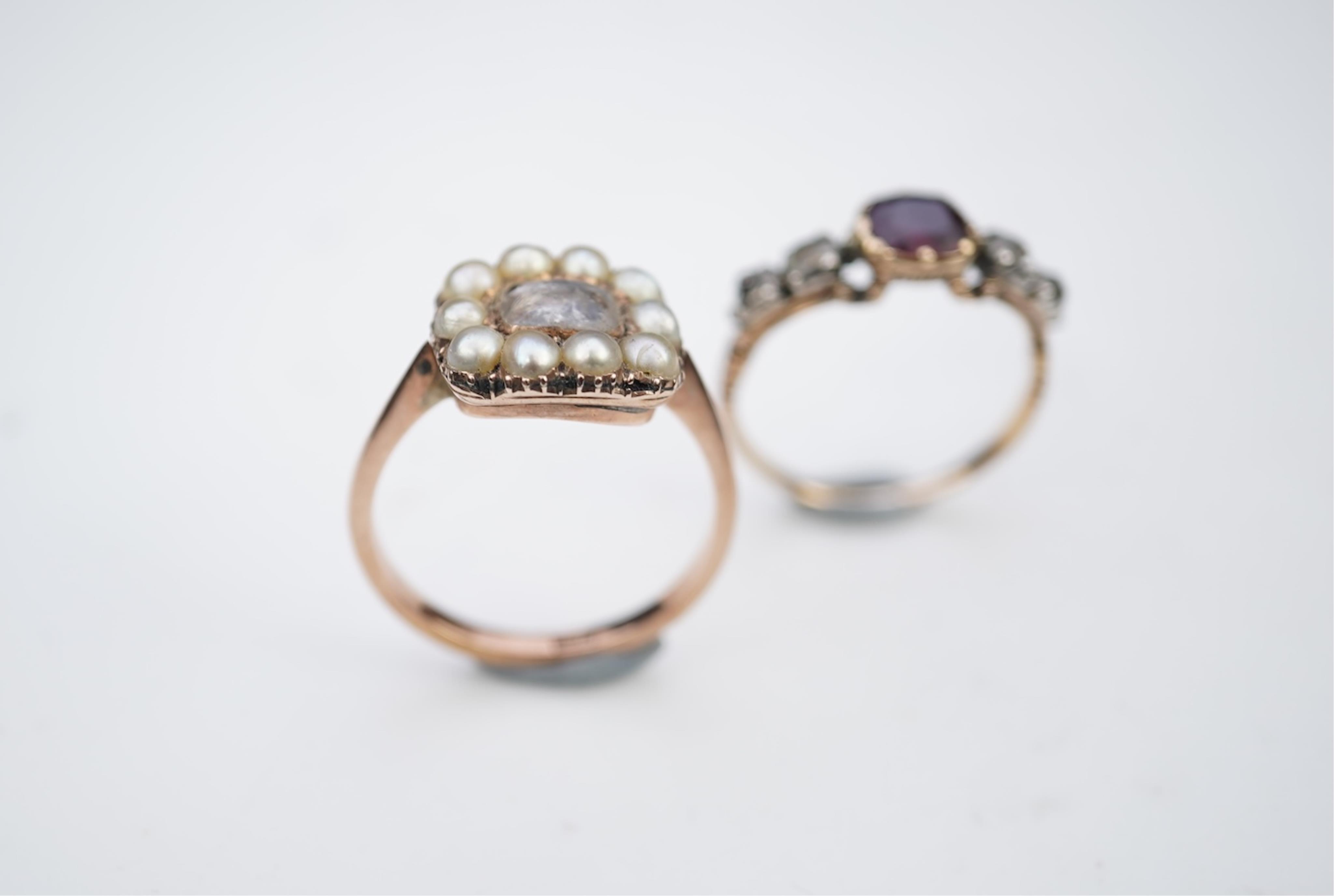 Two rings, 19th century